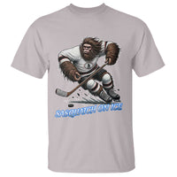 Sasquatch On Ice T Shirt Funny Bigfoot Hockey Player Gift - Wonder Print Shop
