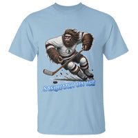 Sasquatch On Ice T Shirt Funny Bigfoot Hockey Player Gift - Wonder Print Shop