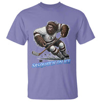 Sasquatch On Ice T Shirt Funny Bigfoot Hockey Player Gift - Wonder Print Shop