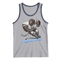 Sasquatch On Ice Tank Top Funny Bigfoot Hockey Player Gift - Wonder Print Shop