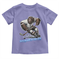 Sasquatch On Ice Toddler T Shirt Funny Bigfoot Hockey Player Gift - Wonder Print Shop