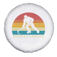 Bigfoot Hockey Legend Spare Tire Cover Retro Sasquatch Cryptid Player Gift - Wonder Print Shop