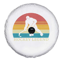 Bigfoot Hockey Legend Spare Tire Cover Retro Sasquatch Cryptid Player Gift - Wonder Print Shop