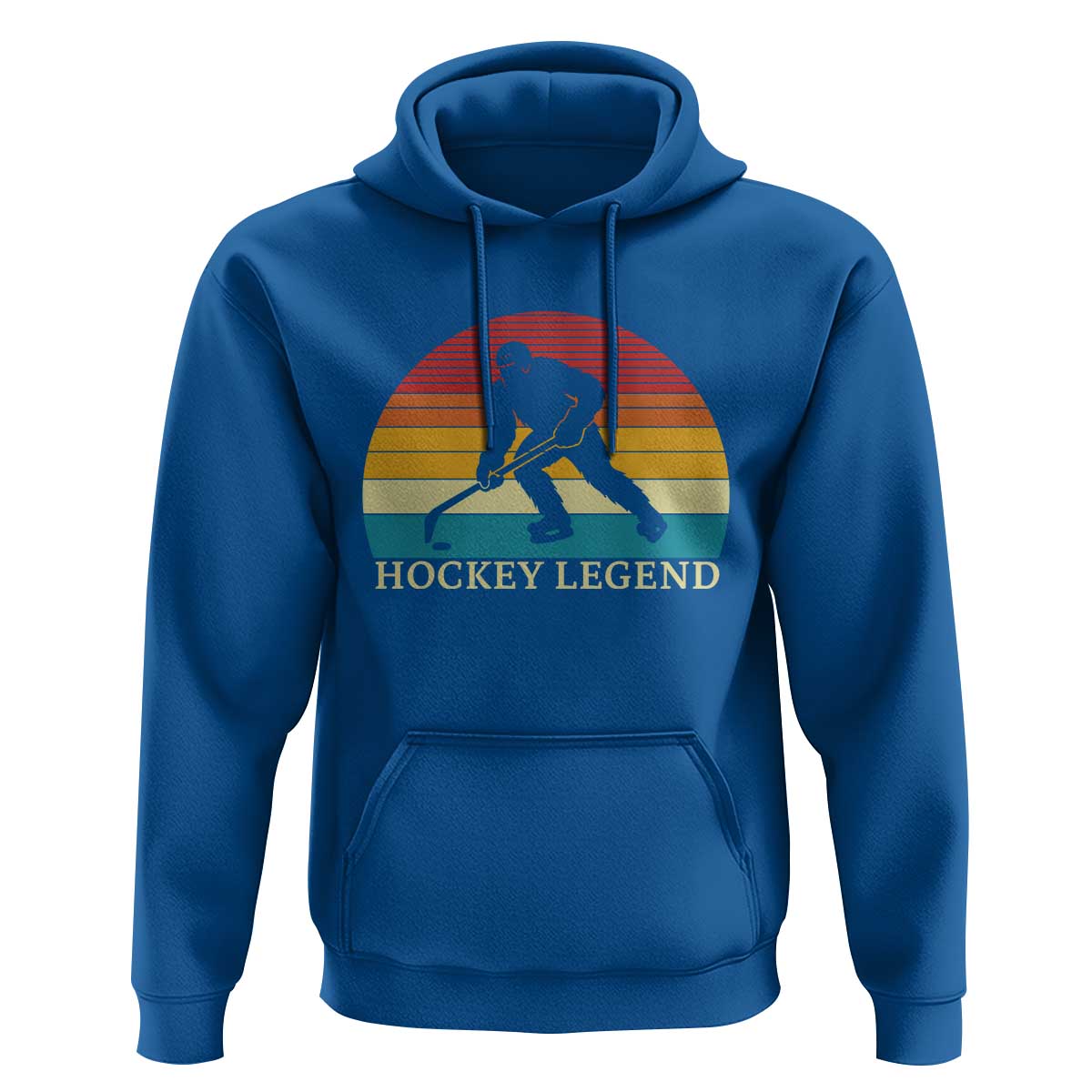 Bigfoot Hockey Legend Hoodie Retro Sasquatch Cryptid Player Gift - Wonder Print Shop
