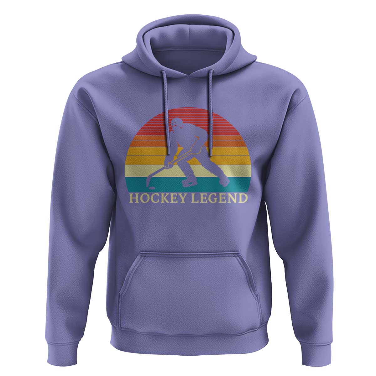 Bigfoot Hockey Legend Hoodie Retro Sasquatch Cryptid Player Gift - Wonder Print Shop