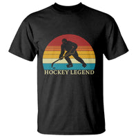Bigfoot Hockey Legend T Shirt Retro Sasquatch Cryptid Player Gift - Wonder Print Shop