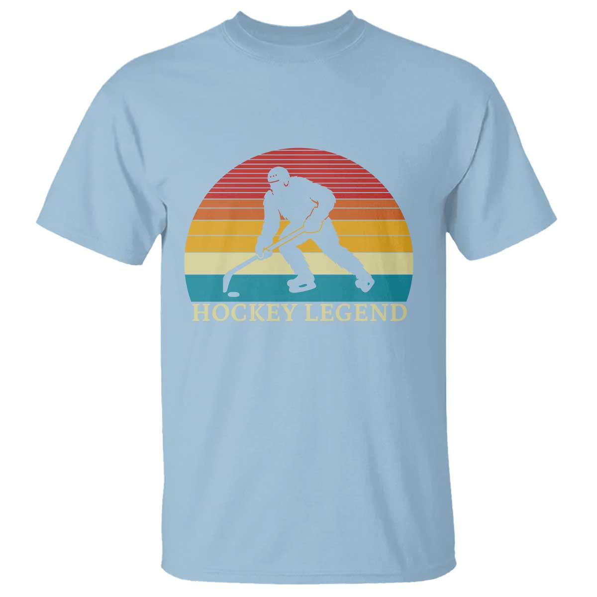Bigfoot Hockey Legend T Shirt Retro Sasquatch Cryptid Player Gift - Wonder Print Shop