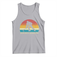 Bigfoot Hockey Legend Tank Top Retro Sasquatch Cryptid Player Gift - Wonder Print Shop