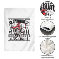 Slapsquatch Hockey Player Garden Flag Funny Bigfoot Ugly Christmas Gift - Wonder Print Shop