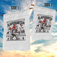 Slapsquatch Hockey Player Garden Flag Funny Bigfoot Ugly Christmas Gift - Wonder Print Shop