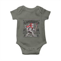 Slapsquatch Hockey Player Baby Onesie Funny Bigfoot Ugly Christmas Gift - Wonder Print Shop
