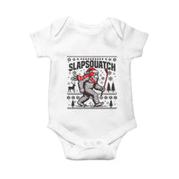 Slapsquatch Hockey Player Baby Onesie Funny Bigfoot Ugly Christmas Gift - Wonder Print Shop