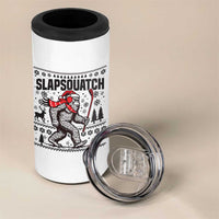Slapsquatch Hockey Player 4 in 1 Can Cooler Tumbler Funny Bigfoot Ugly Christmas Gift - Wonder Print Shop