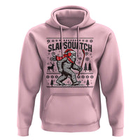 Slapsquatch Hockey Player Hoodie Funny Bigfoot Ugly Christmas Gift - Wonder Print Shop