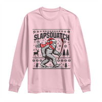 Slapsquatch Hockey Player Long Sleeve Shirt Funny Bigfoot Ugly Christmas Gift - Wonder Print Shop