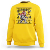 Slapsquatch Hockey Player Sweatshirt Funny Bigfoot Ugly Christmas Gift - Wonder Print Shop