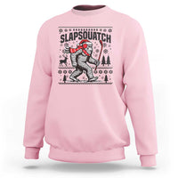Slapsquatch Hockey Player Sweatshirt Funny Bigfoot Ugly Christmas Gift - Wonder Print Shop