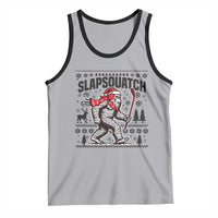 Slapsquatch Hockey Player Tank Top Funny Bigfoot Ugly Christmas Gift - Wonder Print Shop