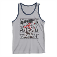 Slapsquatch Hockey Player Tank Top Funny Bigfoot Ugly Christmas Gift - Wonder Print Shop