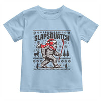 Slapsquatch Hockey Player Toddler T Shirt Funny Bigfoot Ugly Christmas Gift - Wonder Print Shop