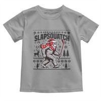 Slapsquatch Hockey Player Toddler T Shirt Funny Bigfoot Ugly Christmas Gift - Wonder Print Shop