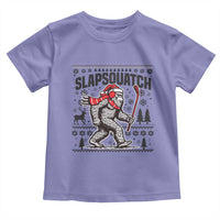 Slapsquatch Hockey Player Toddler T Shirt Funny Bigfoot Ugly Christmas Gift - Wonder Print Shop