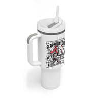 Slapsquatch Hockey Player Tumbler With Handle Funny Bigfoot Ugly Christmas Gift - Wonder Print Shop