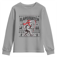 Slapsquatch Hockey Player Youth Sweatshirt Funny Bigfoot Ugly Christmas Gift - Wonder Print Shop
