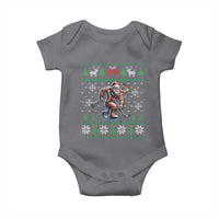 Ugly Christmas Bigfoot Playing Hockey Baby Onesie Funny Xmas Gift - Wonder Print Shop