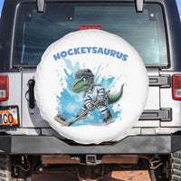 Hockeysaurus Spare Tire Cover Funny Dinosaur Playing Ice Hockey Gift - Wonder Print Shop
