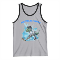 Hockeysaurus Tank Top Funny Dinosaur Playing Ice Hockey Gift - Wonder Print Shop