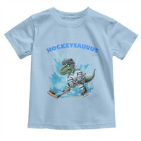Hockeysaurus Toddler T Shirt Funny Dinosaur Playing Ice Hockey Gift - Wonder Print Shop