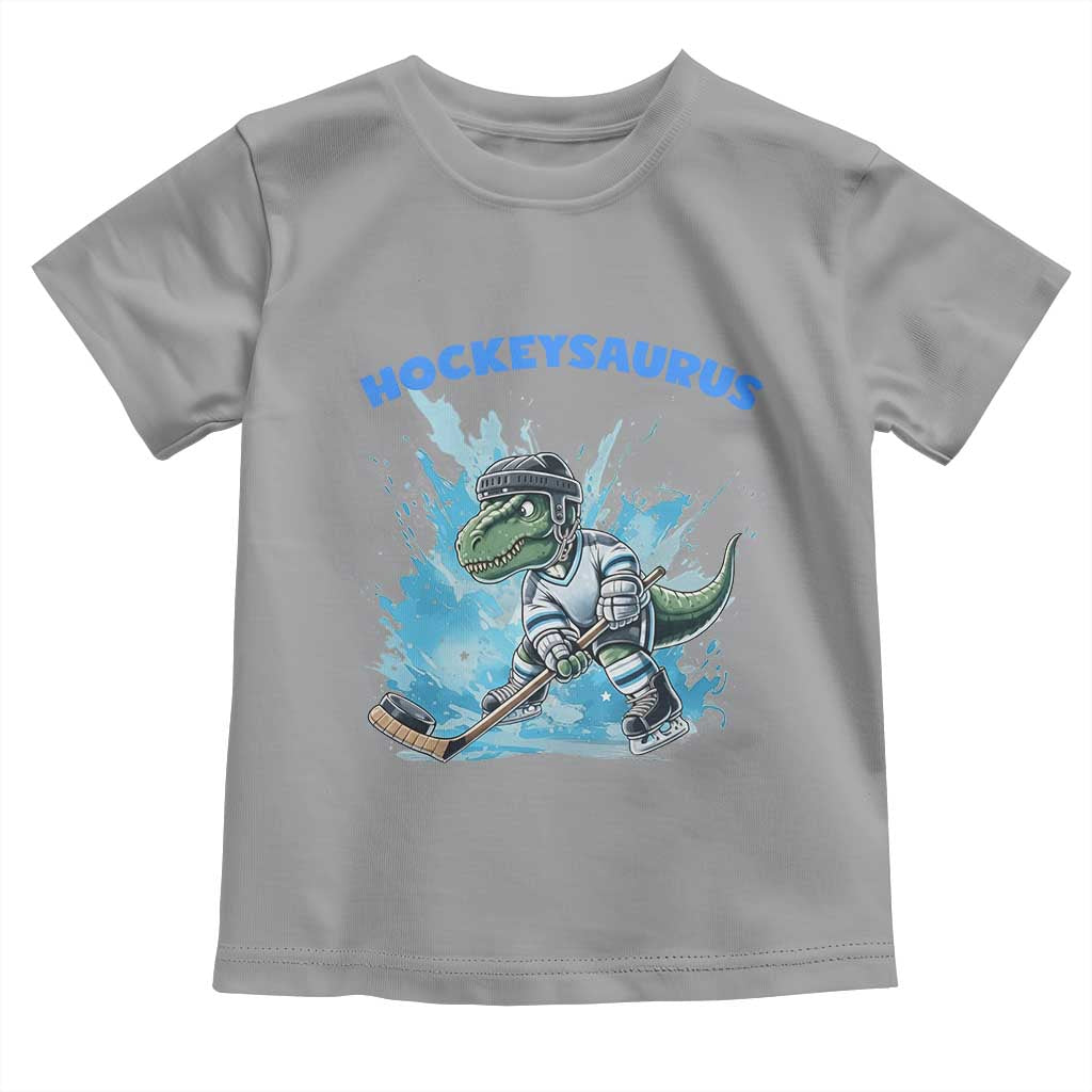 Hockeysaurus Toddler T Shirt Funny Dinosaur Playing Ice Hockey Gift - Wonder Print Shop