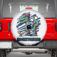 Funny Dinosaur Playing Ice Hockey Spare Tire Cover Hockeysaurus Gift For Kids - Wonder Print Shop