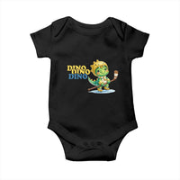 Funny Dinosaur Playing Ice Hockey Baby Onesie Gift For Dino Lovers - Wonder Print Shop