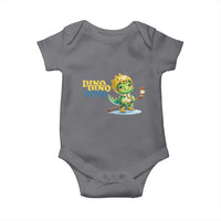 Funny Dinosaur Playing Ice Hockey Baby Onesie Gift For Dino Lovers - Wonder Print Shop