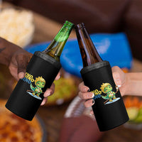 Funny Dinosaur Playing Ice Hockey 4 in 1 Can Cooler Tumbler Gift For Dino Lovers - Wonder Print Shop