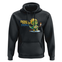 Funny Dinosaur Playing Ice Hockey Hoodie Gift For Dino Lovers - Wonder Print Shop