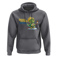 Funny Dinosaur Playing Ice Hockey Hoodie Gift For Dino Lovers - Wonder Print Shop