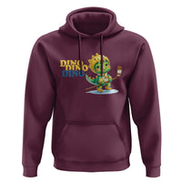 Funny Dinosaur Playing Ice Hockey Hoodie Gift For Dino Lovers - Wonder Print Shop