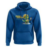 Funny Dinosaur Playing Ice Hockey Hoodie Gift For Dino Lovers - Wonder Print Shop
