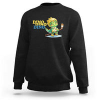 Funny Dinosaur Playing Ice Hockey Sweatshirt Gift For Dino Lovers - Wonder Print Shop