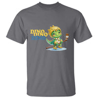 Funny Dinosaur Playing Ice Hockey T Shirt Gift For Dino Lovers - Wonder Print Shop