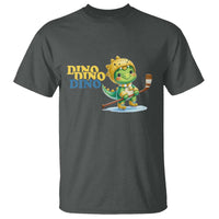 Funny Dinosaur Playing Ice Hockey T Shirt Gift For Dino Lovers - Wonder Print Shop