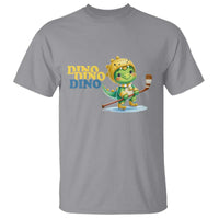Funny Dinosaur Playing Ice Hockey T Shirt Gift For Dino Lovers - Wonder Print Shop