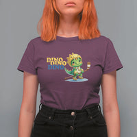 Funny Dinosaur Playing Ice Hockey T Shirt For Women Gift For Dino Lovers - Wonder Print Shop