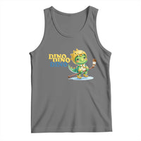 Funny Dinosaur Playing Ice Hockey Tank Top Gift For Dino Lovers - Wonder Print Shop