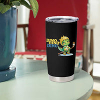Funny Dinosaur Playing Ice Hockey Tumbler Cup Gift For Dino Lovers - Wonder Print Shop