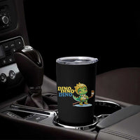 Funny Dinosaur Playing Ice Hockey Tumbler Cup Gift For Dino Lovers - Wonder Print Shop
