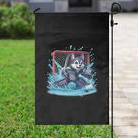 Siberian Husky Ice Hockey Player Garden Flag Funny Goalie Gift - Wonder Print Shop